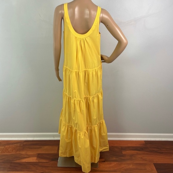 NEW JONATHAN SIMKHAI REVOLVE YELLOW TIERED MAXI DRESS - Picture 8 of 10
